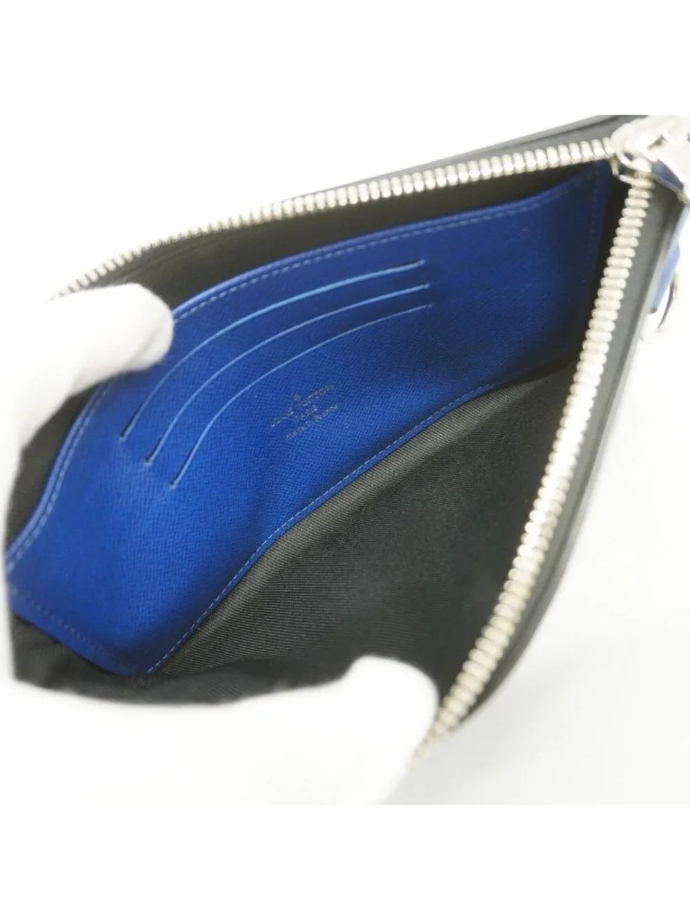 Louis Vuitton Wallet Taigarama Pochette Discovery Cobalt